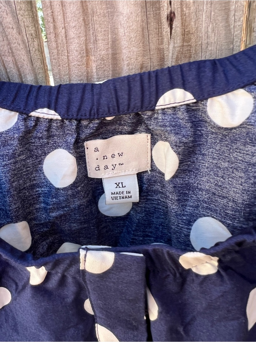 👗A New Day navy polka dot sleeveless top and skirt set - Picture 6 of 10